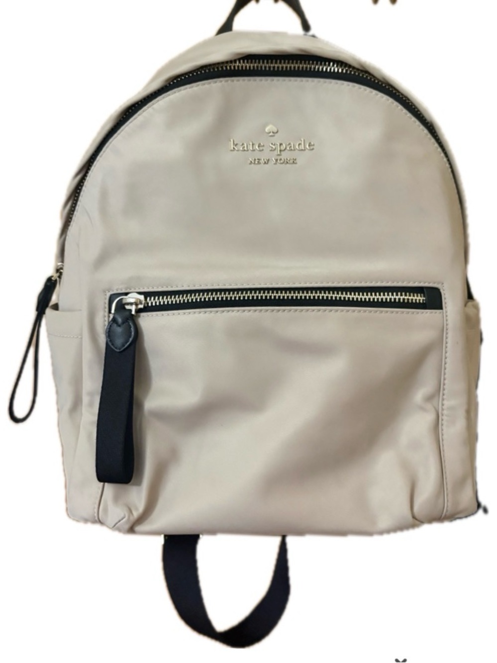 Kate Spade New York Chelsea Warm Beige & Black Backpack – NWOT, $298 retail!